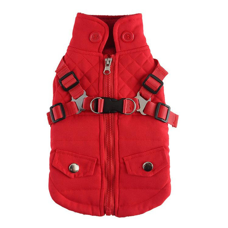 Winter Warmth Zipper Dog Jacket - Stylish and Cozy Pet Apparel